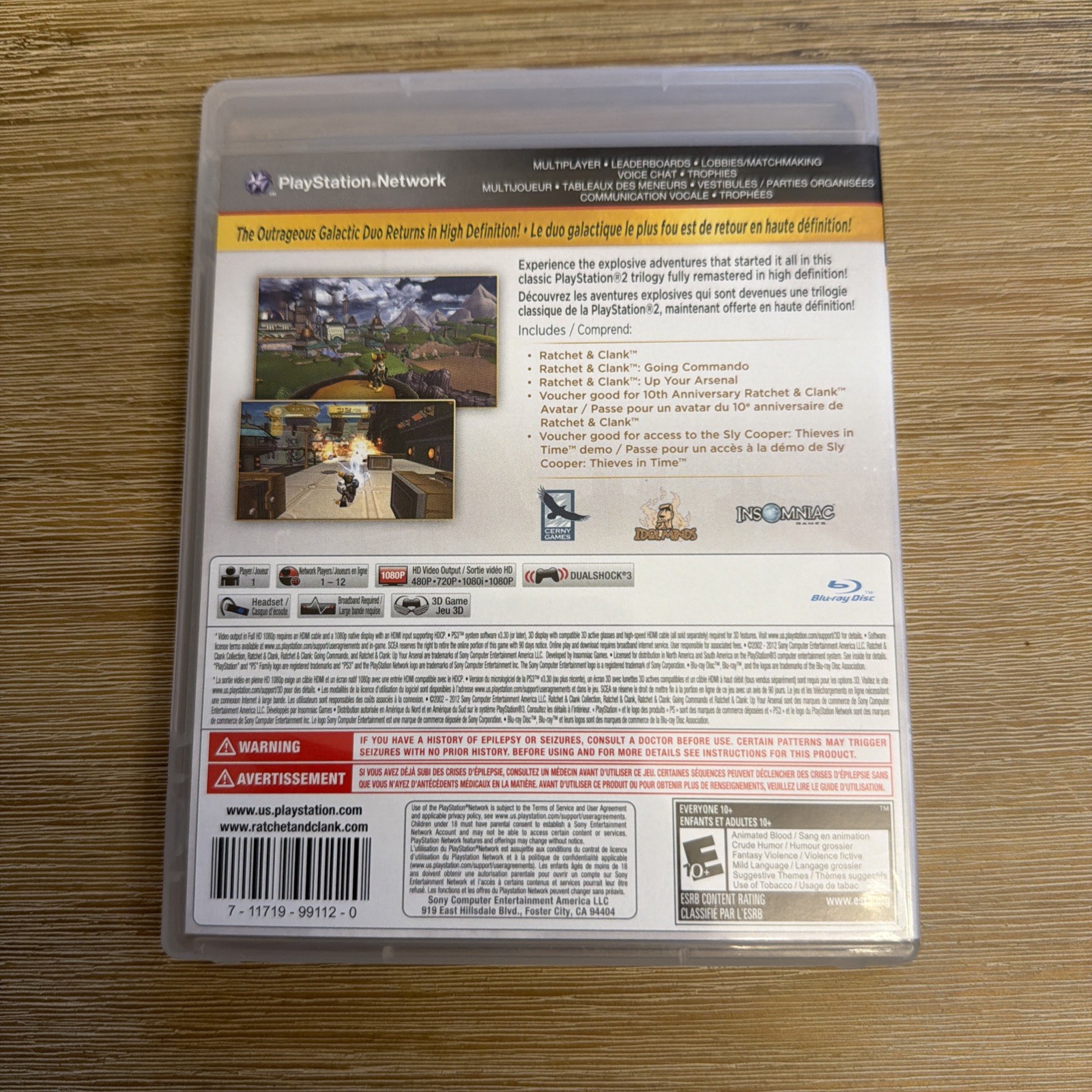 Ratchet & Clank Collection (PS3) No Manual, Tested