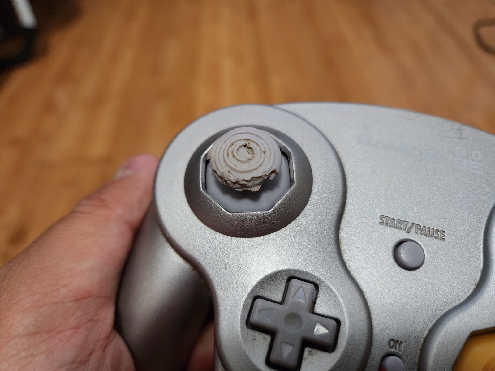 Nintendo Gamecube WaveBird Wireless Controller – Grey (No Receiver & Back Cover)