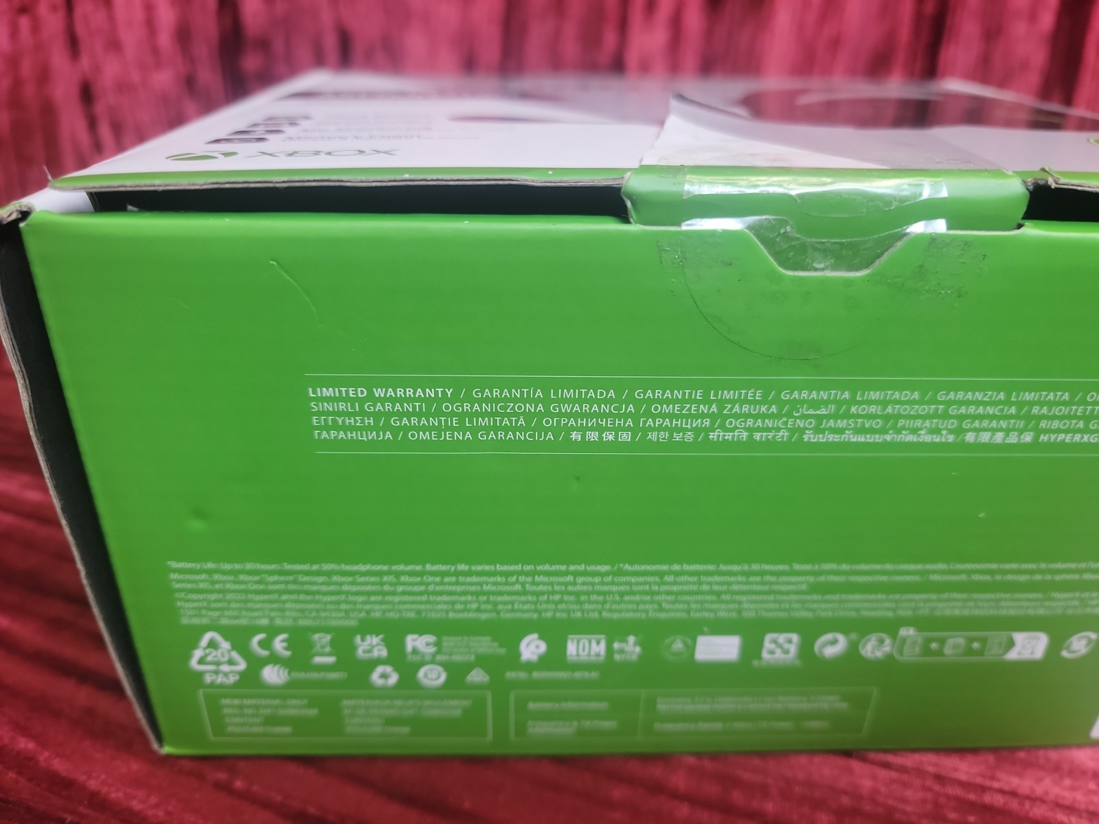 HyperX CloudX Flight Wireless Headset Memory Foam Stereo Mic Xbox Series X|S One