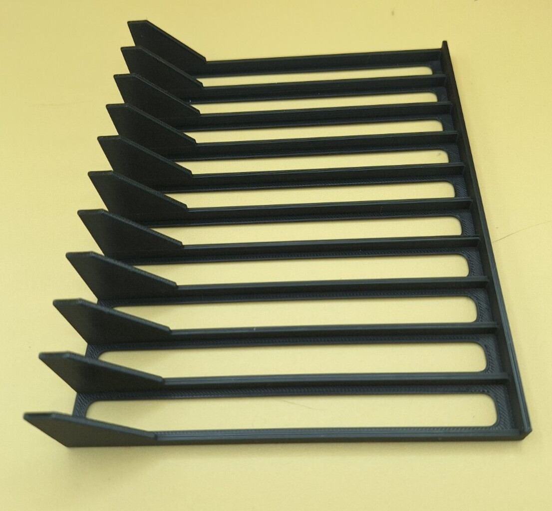 Video Game Case Organizer Tray, 10 or 12 Slots, Fits DVD width cases, 3D Printed