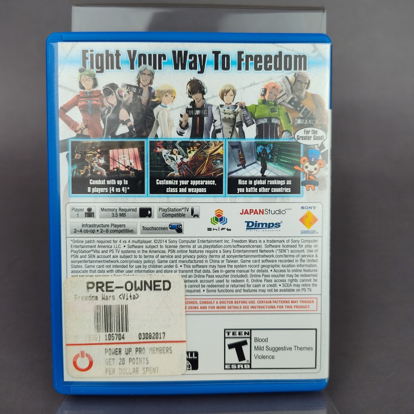 Sony Freedom Wars PS Vita NTSC-U/C T-Teen 2014 Action & Adventure Online