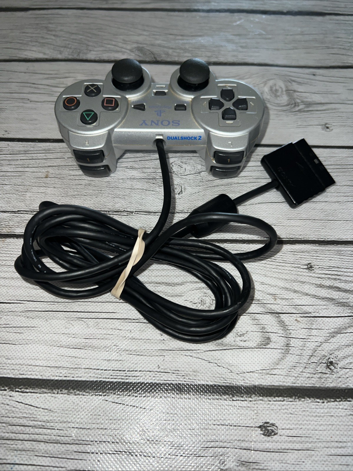 Sony PlayStation 2 PS2 DualShock OEM Wired Controller SCPH-10010 Silver