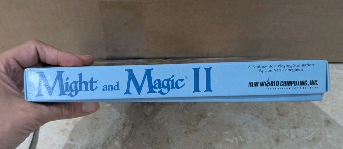 Might and Magic II 2 New World IBM PC Big Box Game 5.25″ – CIB