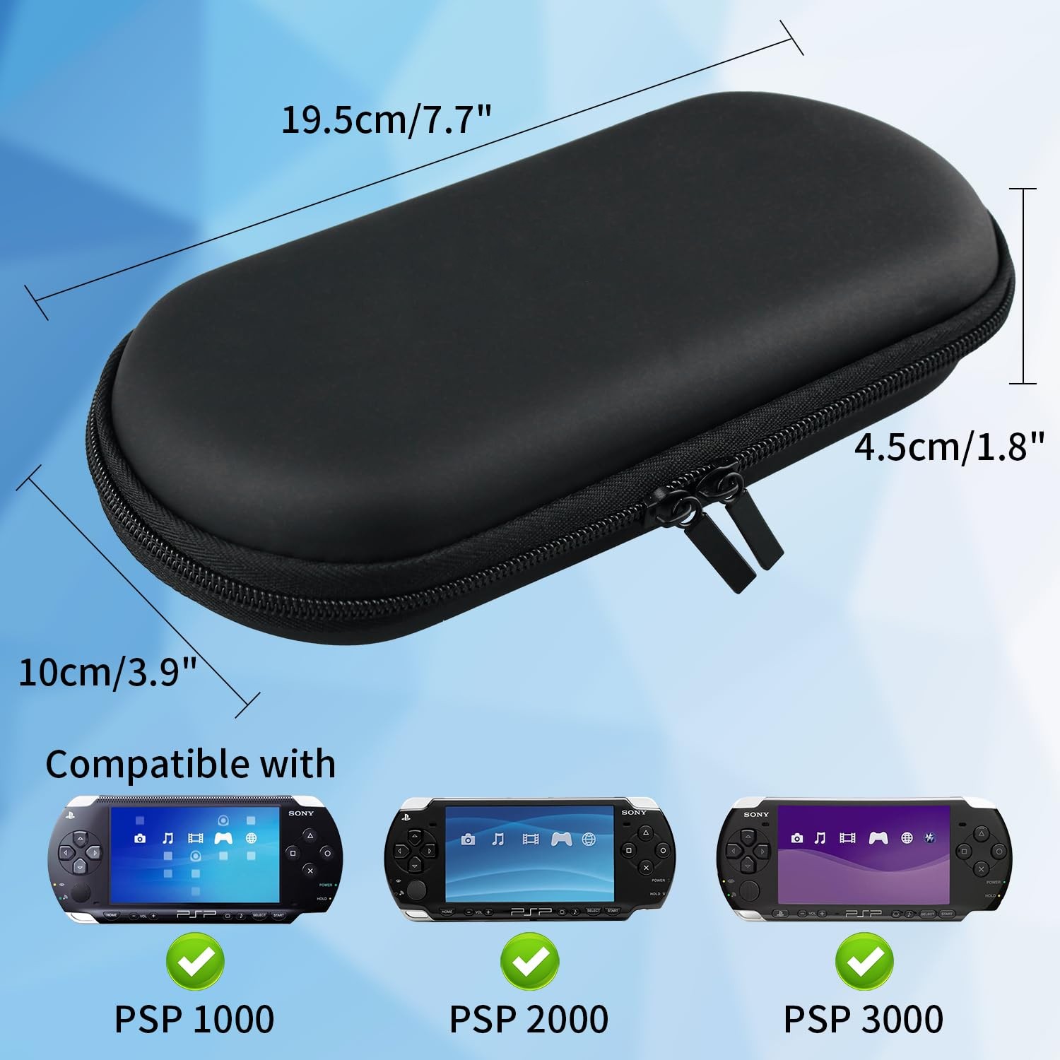 EVA Storage Protective Case Pouch Bag for Sony PSP 3000/2000/1000 Game Console