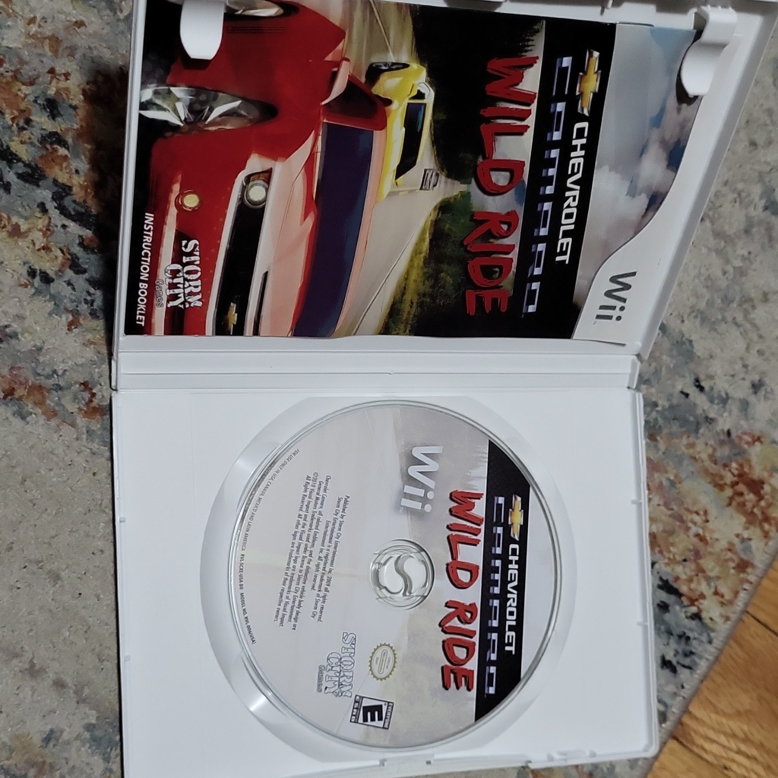 Storm City Games Chevrolet Camaro Wild Ride Nintendo Wii Manual Racing 2010