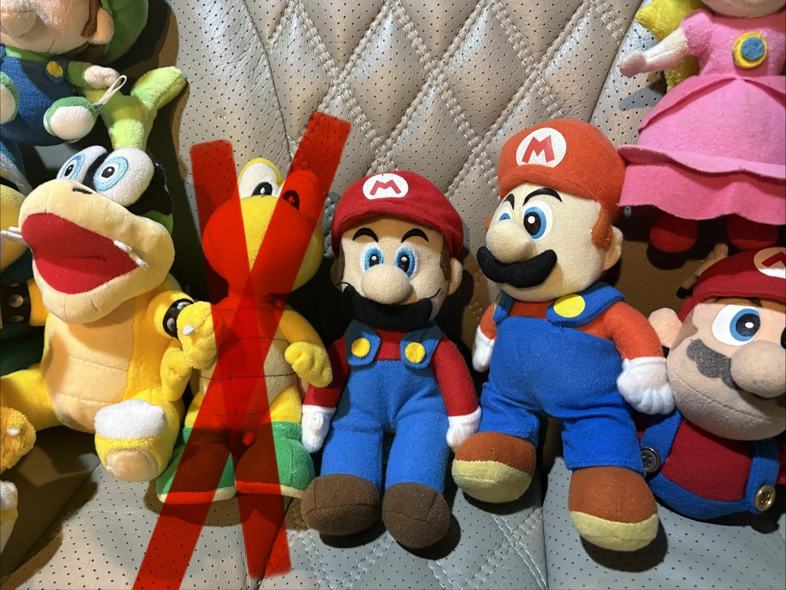 Super Mario Plush Doll Lot Mario Luigi Princess Peach Goomba Iggy