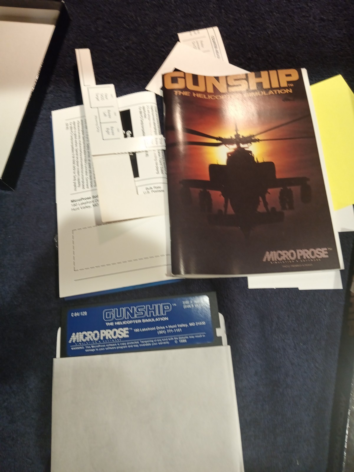 Gunship – Microprose – BigBox Commodore 128 And 64