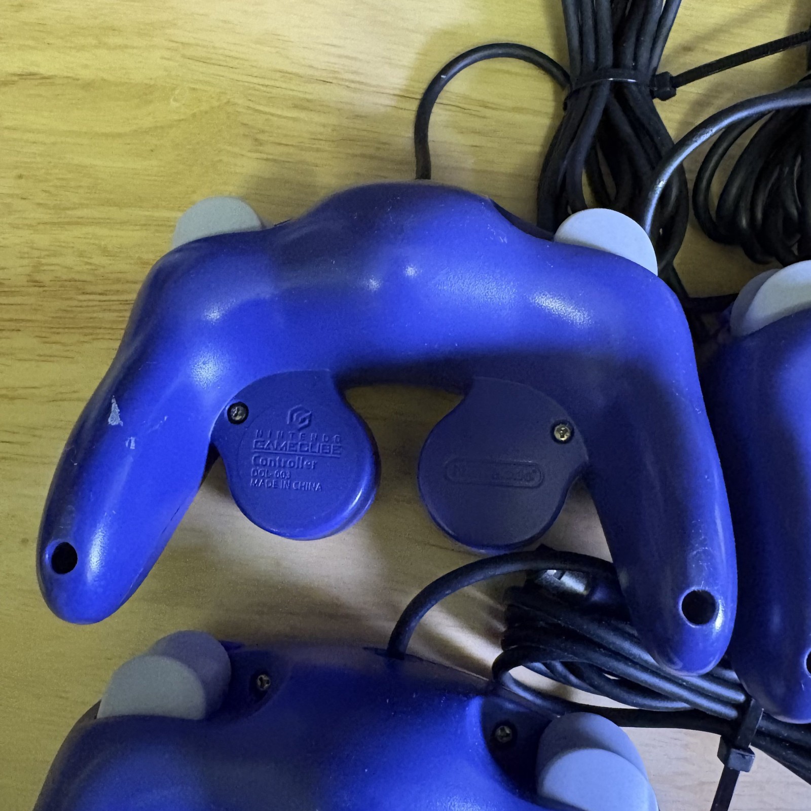 Lot 5 Nintendo Gamecube Indigo Controller OEM DOL-003 Purple UNTESTED PARTS