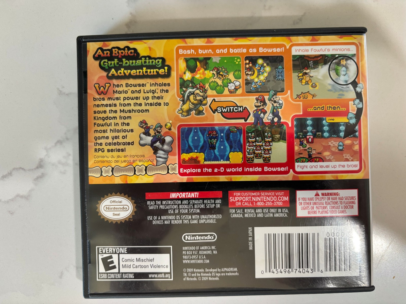 Mario & Luigi: Bowser’s Inside Story (Nintendo DS, 2009)