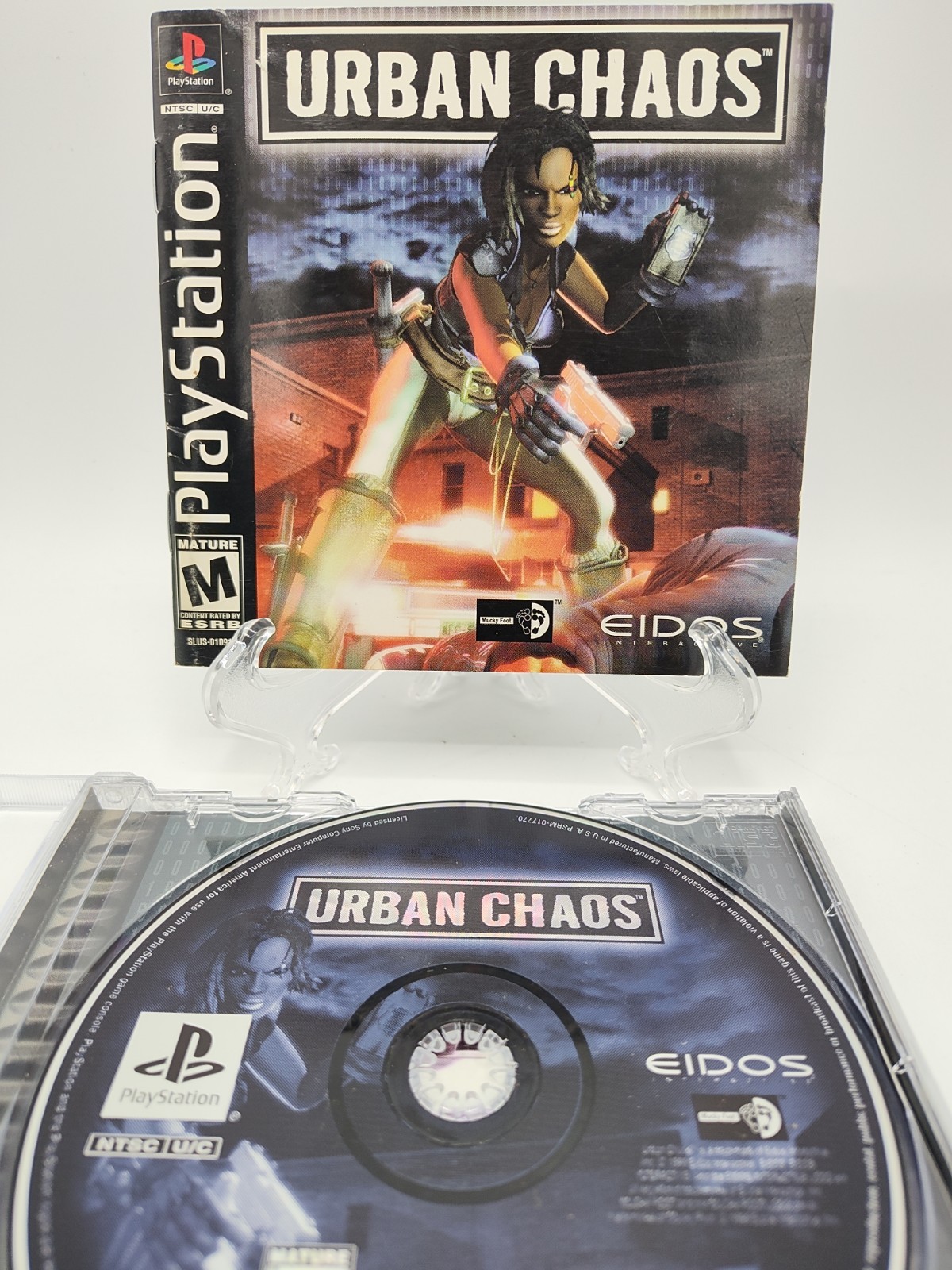 Urban Chaos – (PS1, 1999) *CIB w/ Reg Card + Case Protector* VGC* Tested!