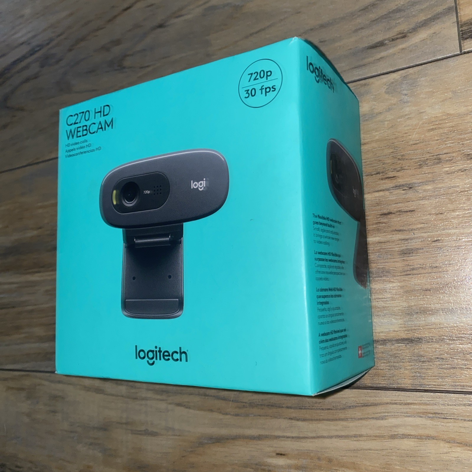 Logitech C270 HD Webcam 720p 30fps Video Calls – Noise Reducing Mic