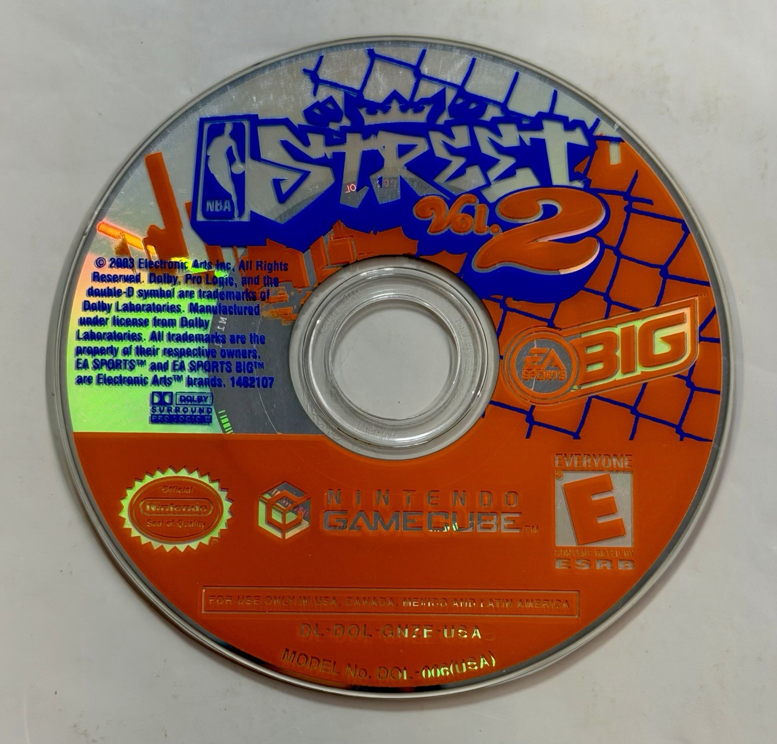 NBA Street Vol. 2 (Nintendo GameCube, 2003) Game Only – Tested – Authentic
