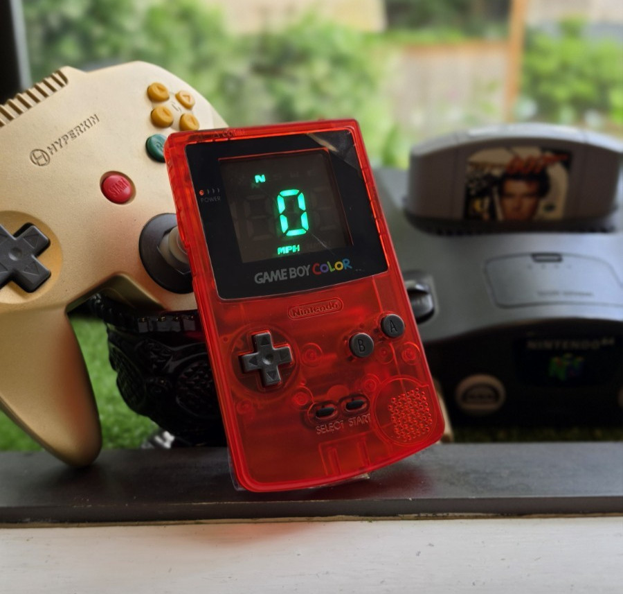 Custom Game Boy Speedometer – GPS-Tracked, USB-Powered | JDM TUNER MUST HAVE |